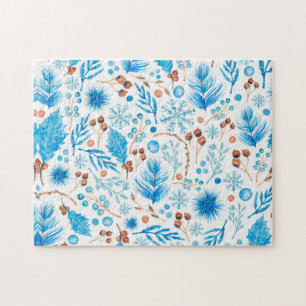 Blue Christmas Pattern