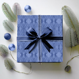 Blue Christmas Pattern#32 ID1009 Geschenkpapier