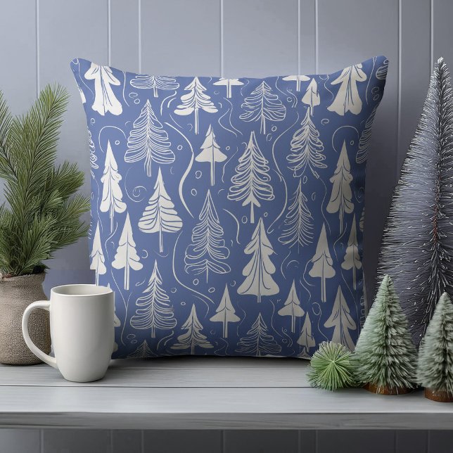 Blue Christmas Pattern#6 ID1009 Kissen (Von Creator hochgeladen)