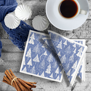 Blue Christmas Pattern#6 ID1009 Serviette