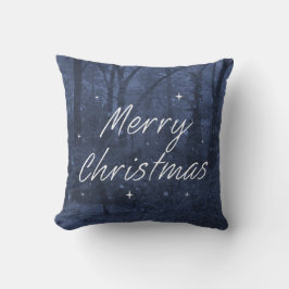 Blue Christmas Pillow Kissen