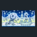 Blue Christmas Santa Claus Snowman Poster Tree<br><div class="desc">Clipart Blue Christmas Santa Claus Snowman Poster Tree: https://openclipart.org</div>