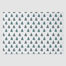 Blue Christmas Tree Farm Geschenk Wrap
