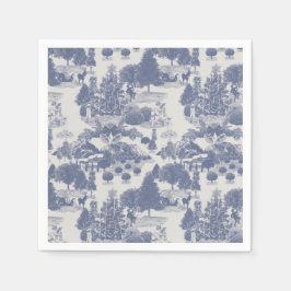 Blue Christmas Winter Wonderland Serviette