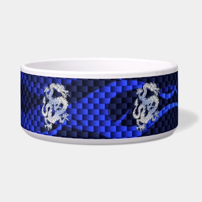 Blue Chrome wie Dragon Carbon Fibre Style Napf (Vorderseite)
