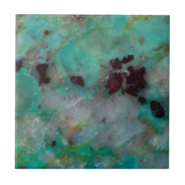 Blue Chrysocolla Jasper Fliese (Vorderseite)