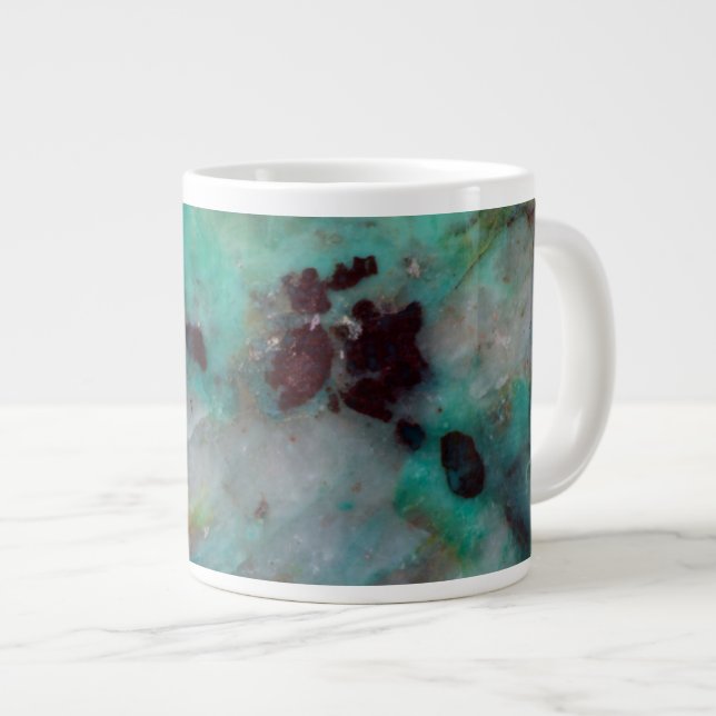 Blue Chrysocolla Jasper Jumbo-Tasse (Vorderseite Rechts)