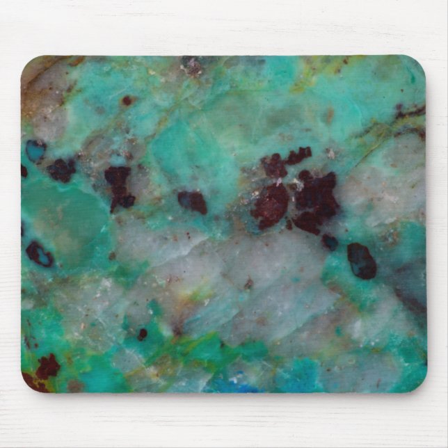 Blue Chrysocolla Jasper Mousepad (Vorne)