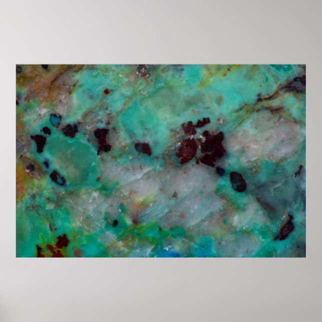 Blue Chrysocolla Jasper Poster (Vorne)