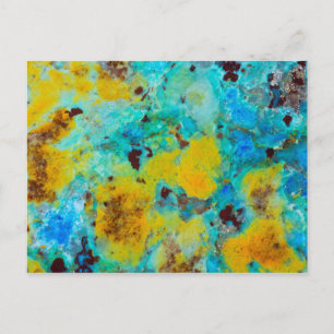 Blue Chrysocolla Jasper Postkarte