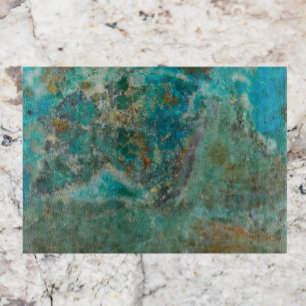 Blue Chrysocolla Mineral Stone Schneidebrett