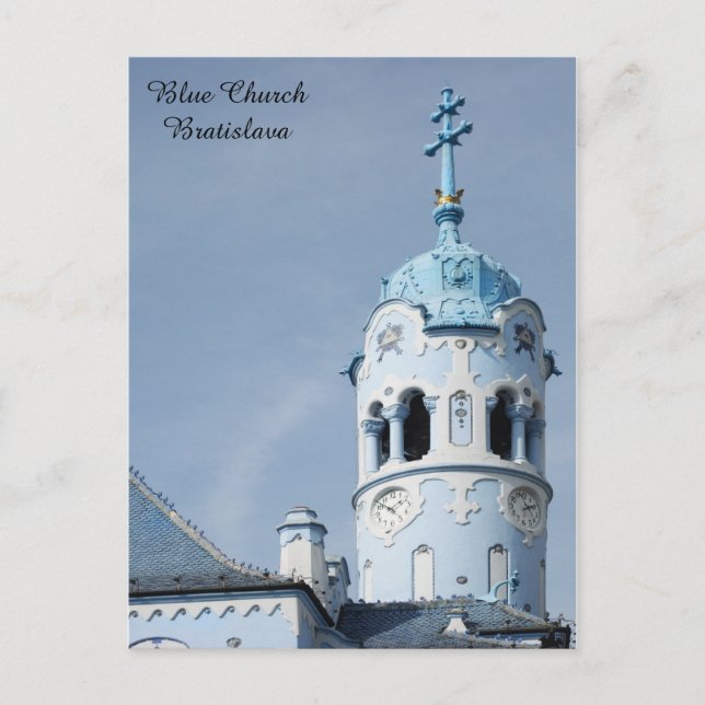 Blue Church Bratislava Slowakei Postkarte (Vorderseite)