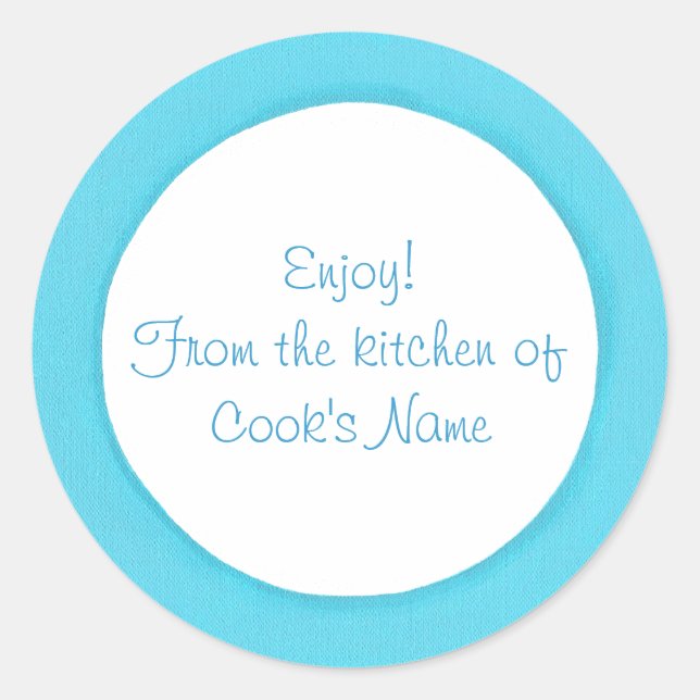 Blue Circle From the Kitchen of Lid Stickers (Vorderseite)