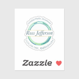 Blue Circle Logo Aufkleber