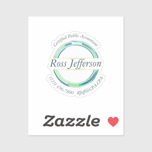 Blue Circle Logo Aufkleber (Blatt)