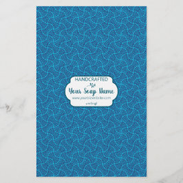 Blue Circle Soap Wrap Paper Sheet