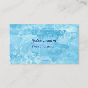 Blue Circles Minimalistisch Business Cards Visitenkarte