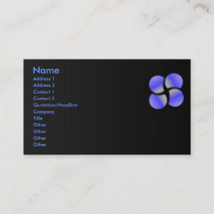 Blue Circles-Visitenkarte Visitenkarte