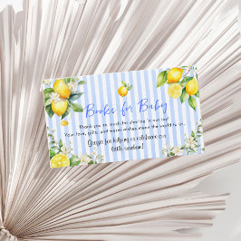 Blue Citrus Lemons Ciao Baby Books for Baby Begleitkarte