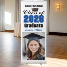Blue Class of 2026 Graduate Photo Graduation