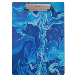 Blue Clipboard, Design des Künstlers J. Mummey Klemmbrett
