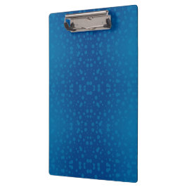 Blue clipboard with a metallic clip klemmbrett