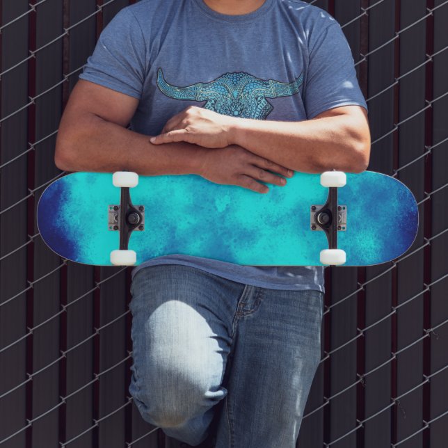 Blue Cloud Effect Skateboard (Außenbereich 3)