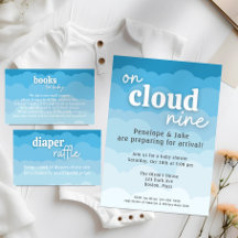 Blue Cloud Showbücher für die Babyumschließkarte