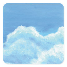 Blue Clouds Stickers