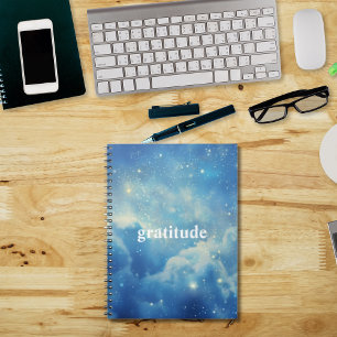 Blue Cloudy Journal de la Gratitude esthétique R
