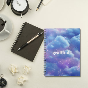 Blue Cloudy Journal de la Gratitude esthétique R