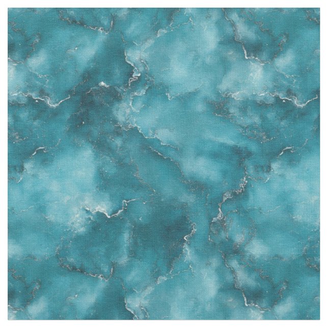 Blue Cloudy Marble Stoff (Nahaufnahme)