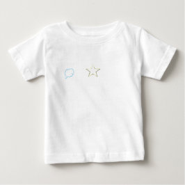 Blue Cloudy Starz Baby T-shirt