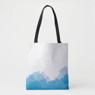 BLUE CLOUUUES UNTER WEISSER LUFT TASCHE