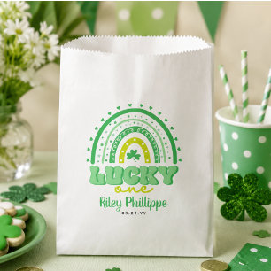 Blue Clover & Rainbow Lucky One Erster Geburtstag  Geschenktütchen