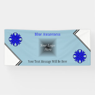 Blue Clover Ribbon von Kenneth Yoncich Banner