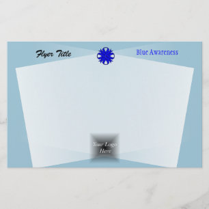 Blue Clover Ribbon von Kenneth Yoncich Flyer