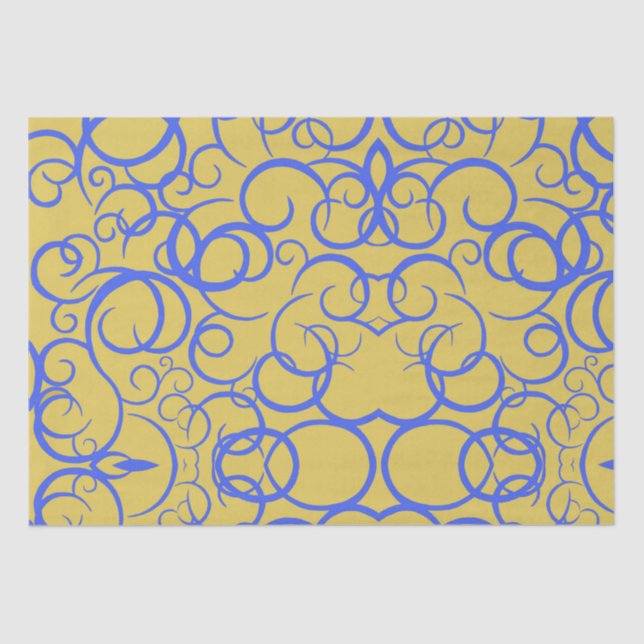 Blue Coffee Seidenpapier (Vorderseite)