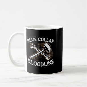 Blue Collar Bloodline Brickmason Construction Bric Kaffeetasse