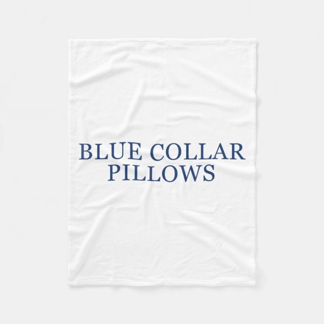 Blue Collar Llows Funny Quote  Fleecedecke (Vorderseite)