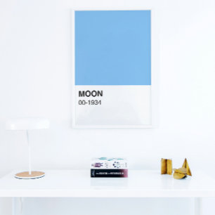 Blue Color Moon Song - Vollbreite Poster