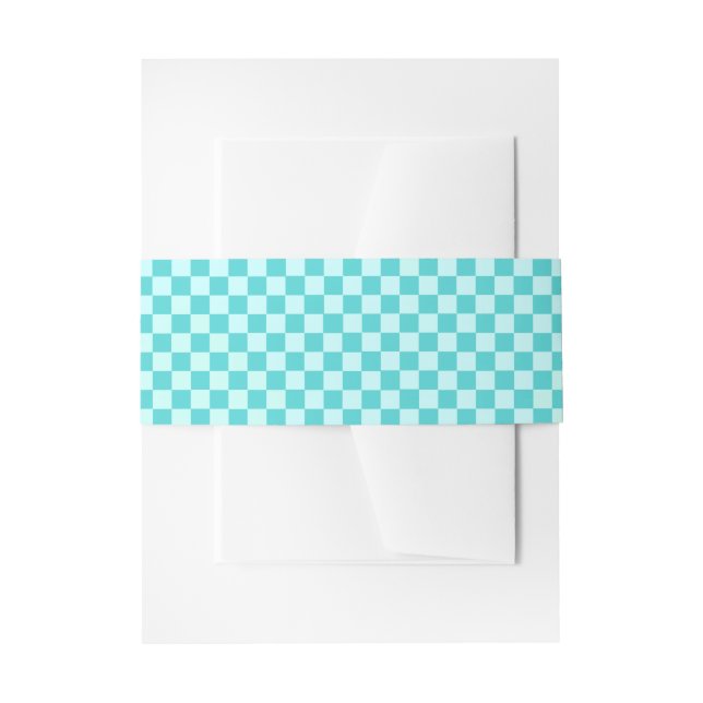 Blue Combination Classic Checkerboard von STaylor Einladungsbanderole (Vorderseite Beispiel)