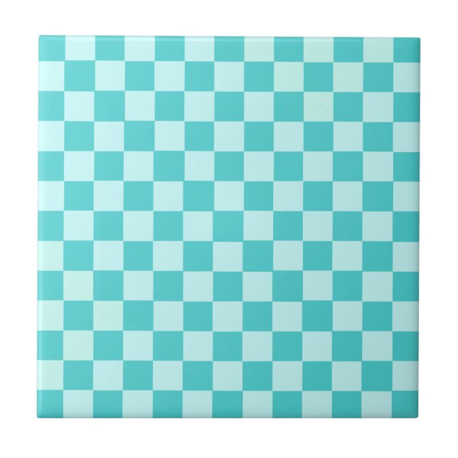 Blue Combination Classic Checkerboard von STaylor Fliese (Vorderseite)