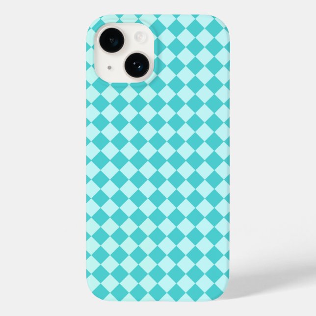Blue Combination Diamond Pattern von Shirley Taylo Case-Mate iPhone 14 Hülle (Rückseite)