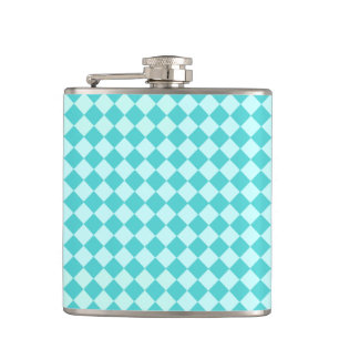 Blue Combination Diamond Pattern von Shirley Taylo Flachmann