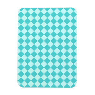 Blue Combination Diamond Pattern von Shirley Taylo Magnet