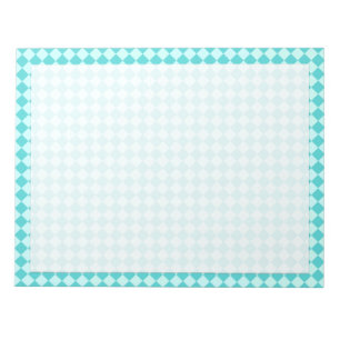 Blue Combination Diamond Pattern von Shirley Taylo Notizblock