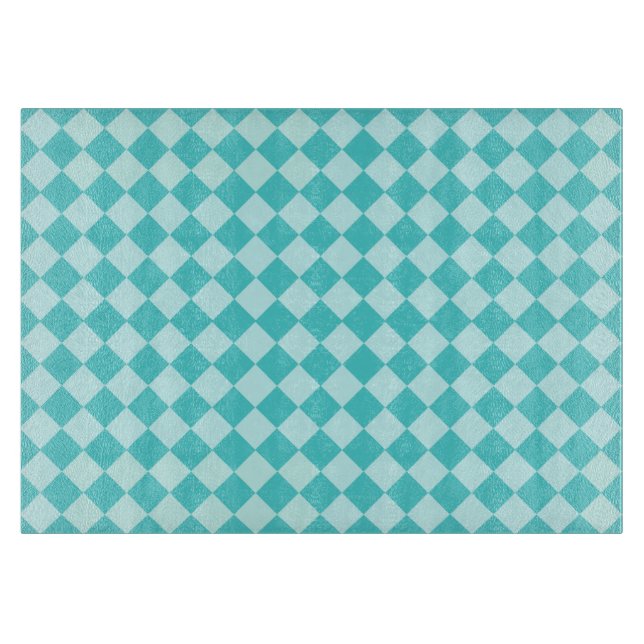 Blue Combination Diamond Pattern von Shirley Taylo Schneidebrett (Vorderseite)