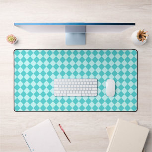 Blue Combination Diamond Pattern von Shirley Taylo Schreibtischunterlage