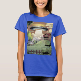 Blue Comic UFO T - Shirt